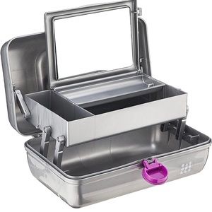 Caboodles Make-up & Accessory Carry Case, Silver Shimmer